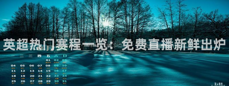 鲸鱼体育.：英超热门赛程一览：免费直播新鲜出炉